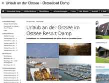 Tablet Screenshot of ostsee-damp.de